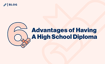 图片和文字说明了高中文凭的6个优势。